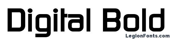 Digital Bold Font
