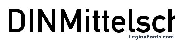 Шрифт DINMittelschriftStd, OTF шрифты