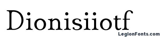шрифт Dionisiiotf, бесплатный шрифт Dionisiiotf, предварительный просмотр шрифта Dionisiiotf