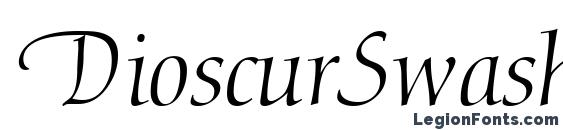 DioscurSwash RegularItalic DB Font, Cool Fonts