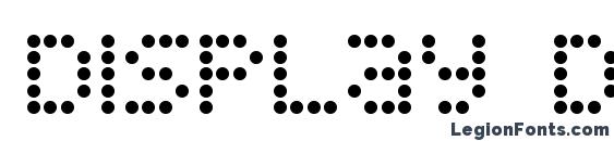 шрифт Display dots, бесплатный шрифт Display dots, предварительный просмотр шрифта Display dots