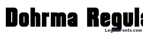 шрифт Dohrma Regular, бесплатный шрифт Dohrma Regular, предварительный просмотр шрифта Dohrma Regular