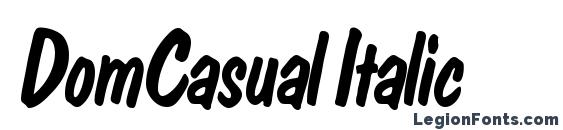 DomCasual Italic font, free DomCasual Italic font, preview DomCasual Italic font