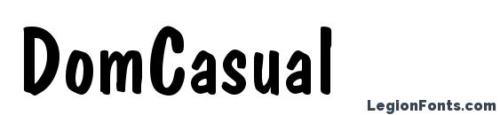 шрифт DomCasual, бесплатный шрифт DomCasual, предварительный просмотр шрифта DomCasual