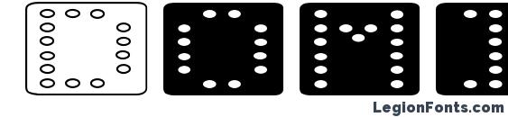 Domino flad Font