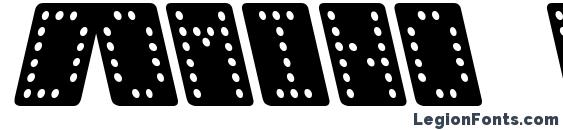 Шрифт Domino normal kursiv