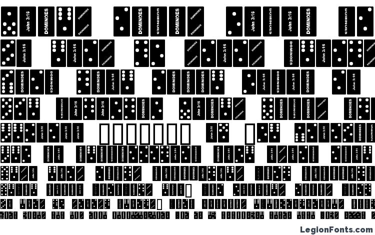 specimens Dominoes font, sample Dominoes font, an example of writing Dominoes font, review Dominoes font, preview Dominoes font, Dominoes font
