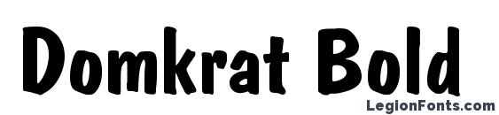 Шрифт Domkrat Bold, Типографические шрифты