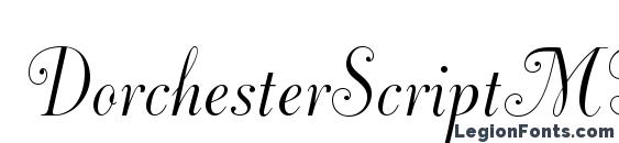 DorchesterScriptMTStd Font