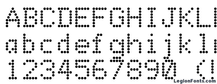 Dotted letters font in word
