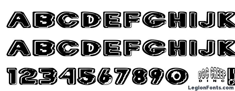 glyphs Dr. creep font, сharacters Dr. creep font, symbols Dr. creep font, character map Dr. creep font, preview Dr. creep font, abc Dr. creep font, Dr. creep font