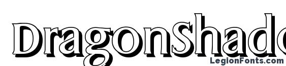 DragonShadow Regular font, free DragonShadow Regular font, preview DragonShadow Regular font