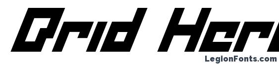 Drid Herder Solid Italic Font