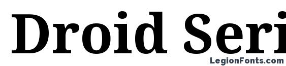 Шрифт Droid Serif Bold