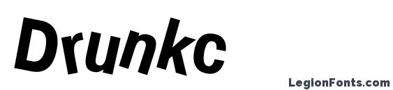 шрифт Drunkc, бесплатный шрифт Drunkc, предварительный просмотр шрифта Drunkc