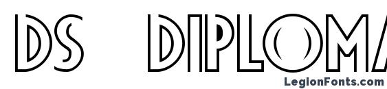 Шрифт DS Diploma DBL Bold