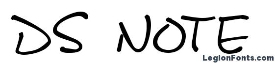 DS Note font, free DS Note font, preview DS Note font