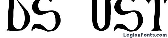 шрифт DS UstavHand, бесплатный шрифт DS UstavHand, предварительный просмотр шрифта DS UstavHand