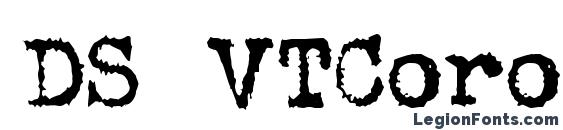 DS VTCorona Cyr font, free DS VTCorona Cyr font, preview DS VTCorona Cyr font