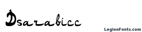 шрифт Dsarabicc, бесплатный шрифт Dsarabicc, предварительный просмотр шрифта Dsarabicc