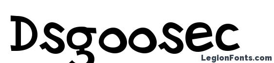 шрифт Dsgoosec, бесплатный шрифт Dsgoosec, предварительный просмотр шрифта Dsgoosec