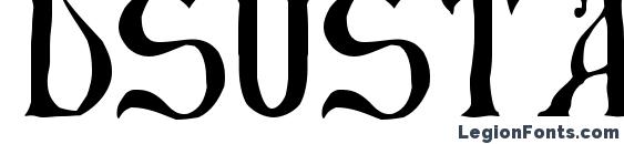 шрифт Dsustavhand, бесплатный шрифт Dsustavhand, предварительный просмотр шрифта Dsustavhand