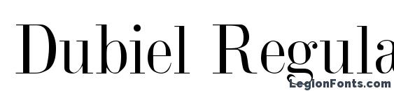 шрифт Dubiel Regular, бесплатный шрифт Dubiel Regular, предварительный просмотр шрифта Dubiel Regular