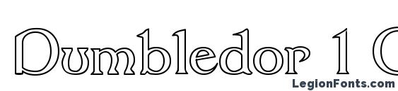 шрифт Dumbledor 1 Outline, бесплатный шрифт Dumbledor 1 Outline, предварительный просмотр шрифта Dumbledor 1 Outline