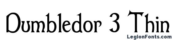 шрифт Dumbledor 3 Thin, бесплатный шрифт Dumbledor 3 Thin, предварительный просмотр шрифта Dumbledor 3 Thin
