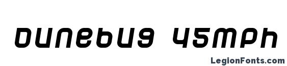 шрифт Dunebug 45mph, бесплатный шрифт Dunebug 45mph, предварительный просмотр шрифта Dunebug 45mph