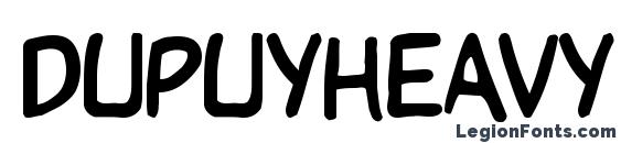 DupuyHeavy Regular font, free DupuyHeavy Regular font, preview DupuyHeavy Regular font