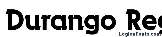 шрифт Durango Regular, бесплатный шрифт Durango Regular, предварительный просмотр шрифта Durango Regular