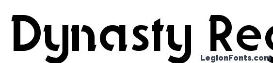 шрифт Dynasty Regular, бесплатный шрифт Dynasty Regular, предварительный просмотр шрифта Dynasty Regular