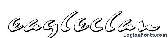 Eagleclaw 3D Italic Font