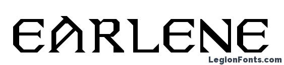 шрифт EARLENE Regular, бесплатный шрифт EARLENE Regular, предварительный просмотр шрифта EARLENE Regular