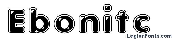 шрифт Ebonitc, бесплатный шрифт Ebonitc, предварительный просмотр шрифта Ebonitc