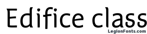 шрифт Edifice classic, бесплатный шрифт Edifice classic, предварительный просмотр шрифта Edifice classic