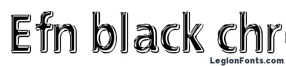 Efn black chrome Font