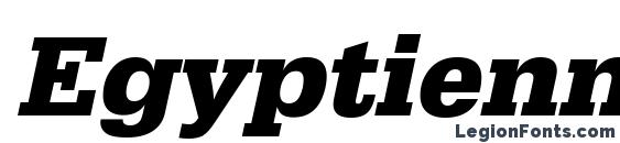 EgyptienneStd Bold Italic Font