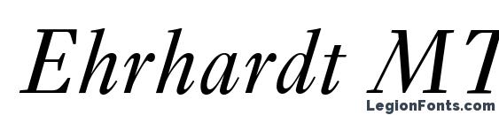 Шрифт Ehrhardt MT Italic
