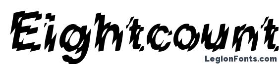 шрифт Eightcountssk, бесплатный шрифт Eightcountssk, предварительный просмотр шрифта Eightcountssk