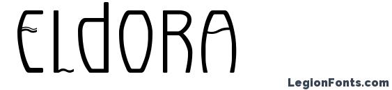 шрифт Eldora, бесплатный шрифт Eldora, предварительный просмотр шрифта Eldora