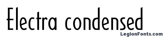 Electra condensed Font