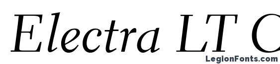 Шрифт Electra LT Cursive