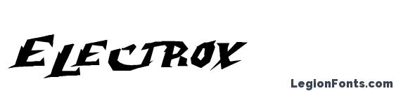 шрифт Electrox, бесплатный шрифт Electrox, предварительный просмотр шрифта Electrox