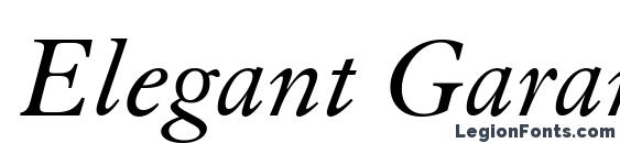 Шрифт Elegant Garamond Italic BT