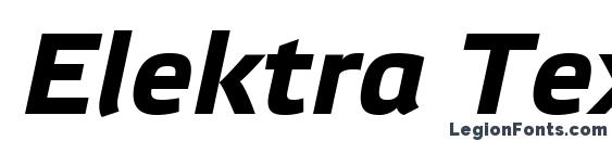 Шрифт Elektra Text Pro Bold Italic