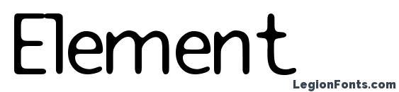 шрифт Element, бесплатный шрифт Element, предварительный просмотр шрифта Element
