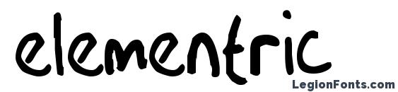 шрифт Elementric, бесплатный шрифт Elementric, предварительный просмотр шрифта Elementric