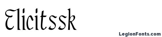 шрифт Elicitssk, бесплатный шрифт Elicitssk, предварительный просмотр шрифта Elicitssk